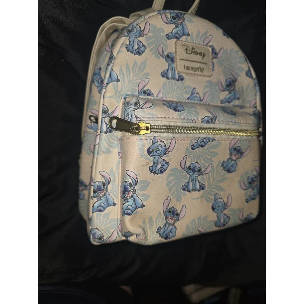 Loungefly Disney  Lilo and stitch mini backpack bookbag bag tote purse!